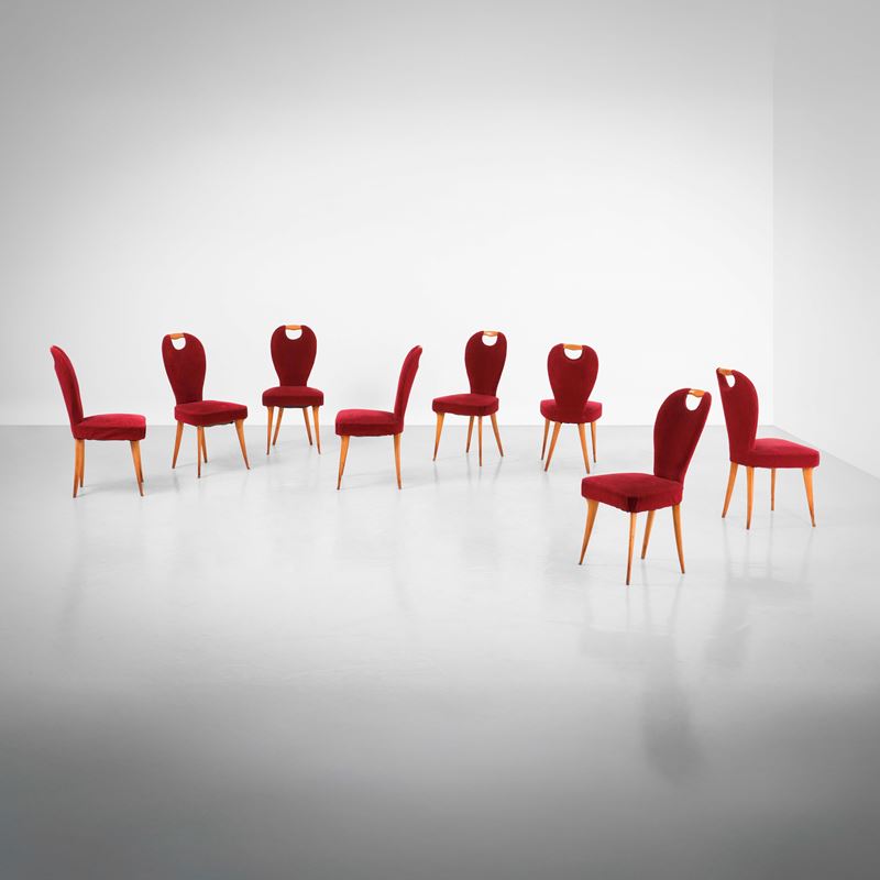 Vittorio Dassi : Otto sedie  - Auction Design - Cambi Casa d'Aste