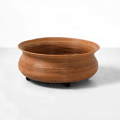 Cache-pot in canna d'India - Italia, circa 1970
