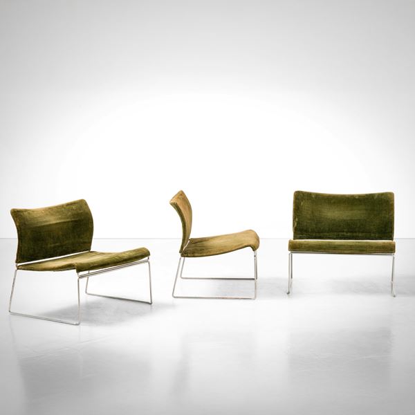 Tre poltrone mod. Saghi