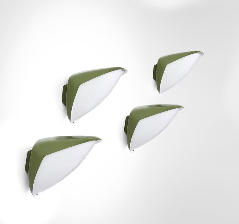 Gio Ponti : Quattro lampade a parete  - Auction Design - Cambi Casa d'Aste