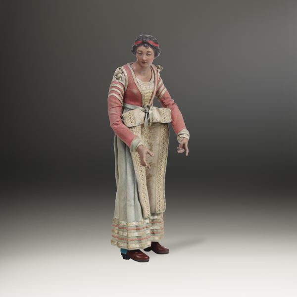 Giovane donna. Arte presepiale napoletana del XIX secolo