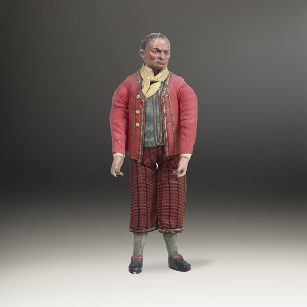 Popolano in giacca rossa. Arte presepiale napoletana del XIX secolo