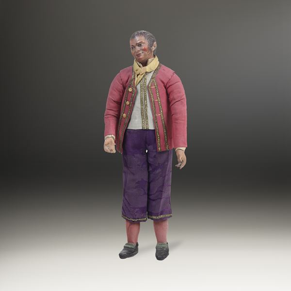 Popolano in giacca rossa. Arte presepiale napoletana del XIX secolo