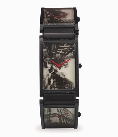 Andy Warhol Times/5, orologio in edizione limitata con quadranti raffiguranti vedute di Manhattan...