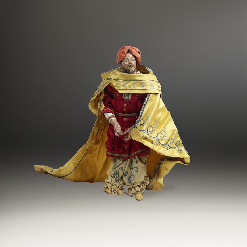 Re mago, Gaspare. Arte presepiale genovese del XIX secolo  - Asta Scultura e Oggetti d'Arte - Cambi Casa d'Aste