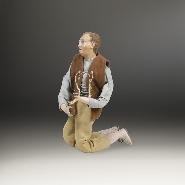 Giovinetto in adorazione. Arte presepiale genovese del XVIII-XIX secolo 