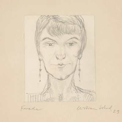 Ritratto di Frida, matita su carta, 1929
