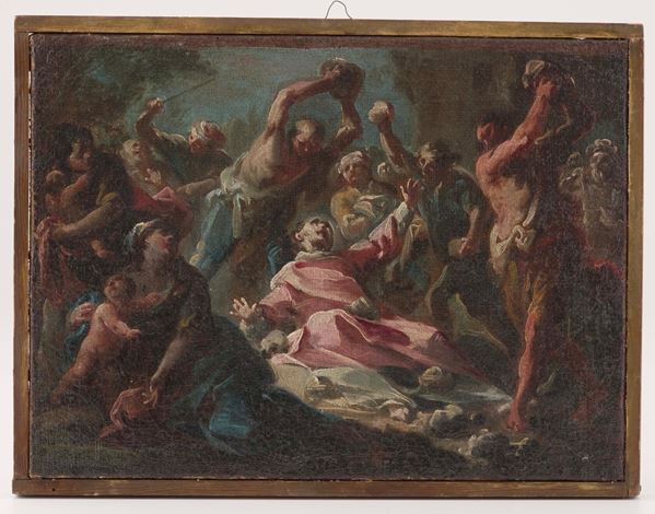 Scuola del XVIII secolo Martirio di Santo Stefano