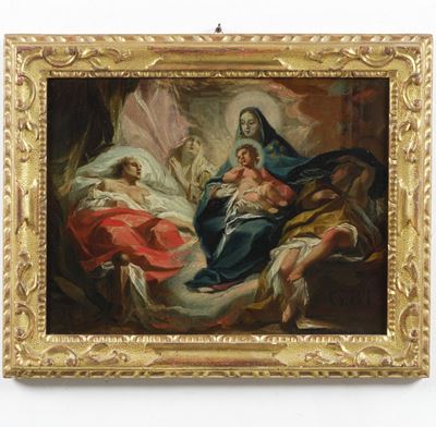 Transito di San Giuseppe, olio su tela