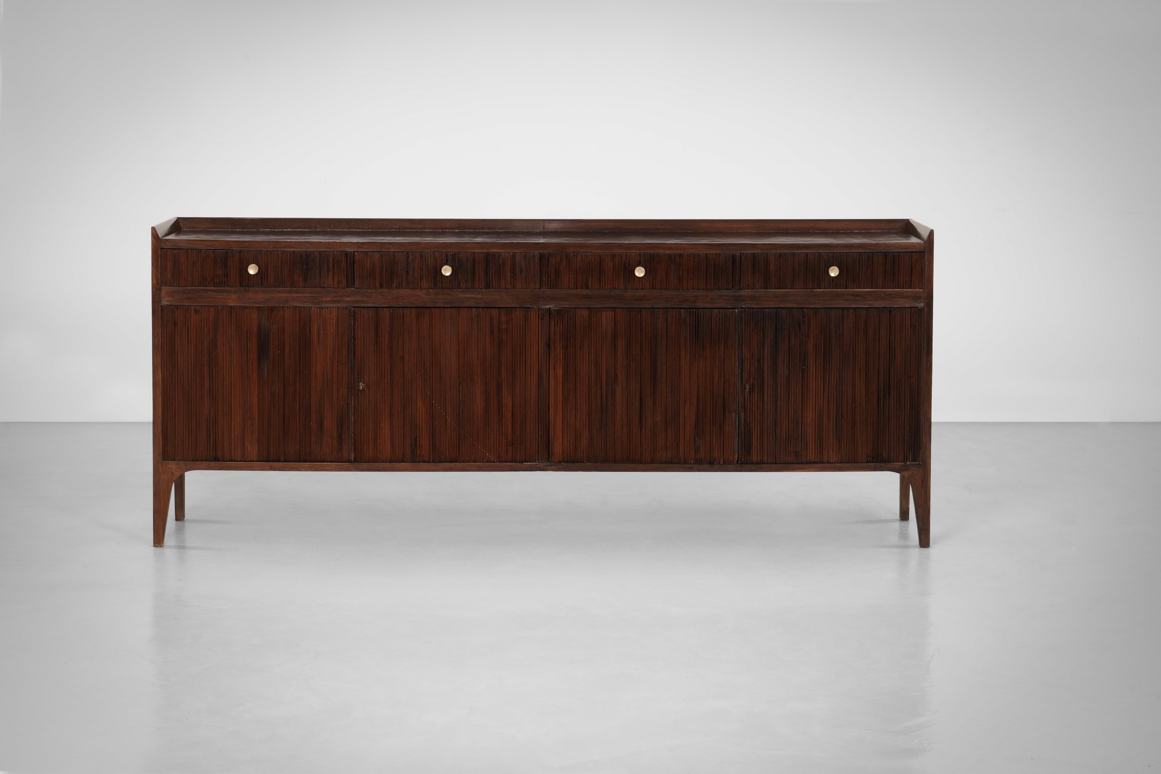 Paolo Buffa - Mobile contenitore in legno e ottone