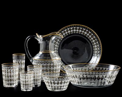 Servizio di Bicchieri e da Macedonia “ ‘700 Veneziano” Murano, Manifattura Salir (studio Ars Et L...