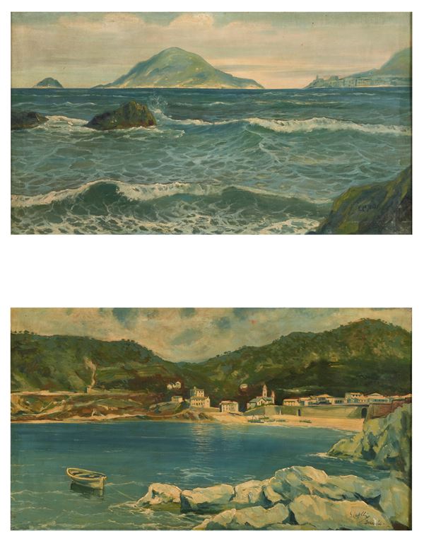 Veduta di Portovenere e veduta di Bonassola