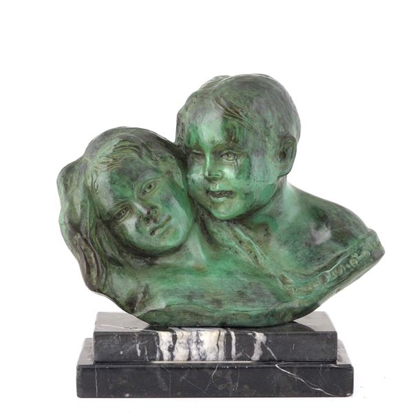 Scultore del XX secolo Teste di fanciulli