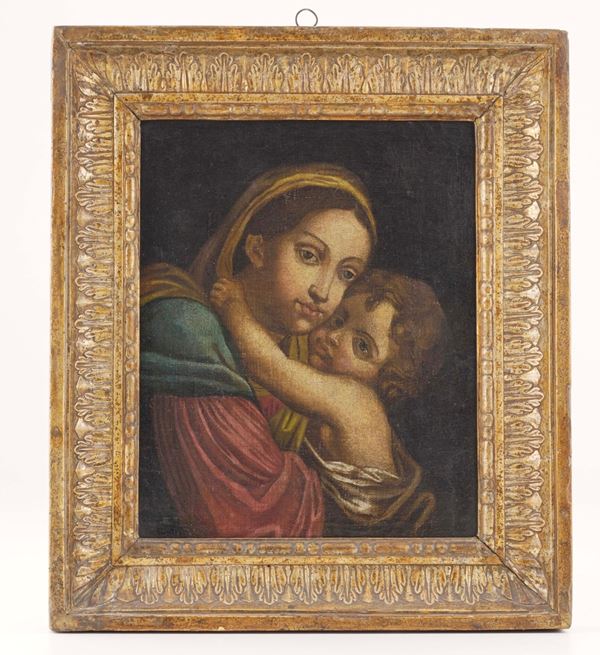Scuola del XVIII secolo Madonna col Bambino