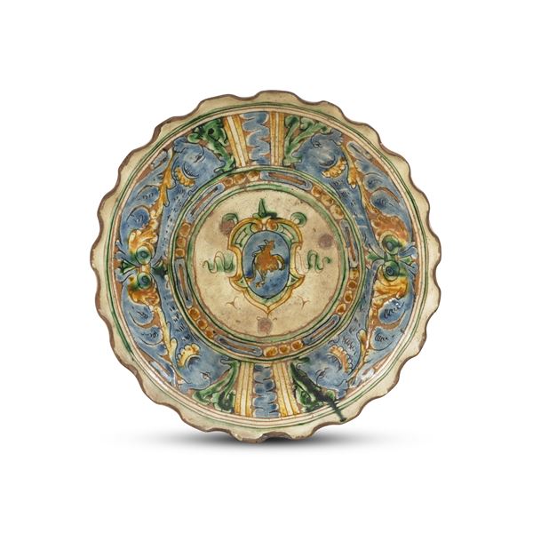 Piatto Emilia o Lombardia, seconda metà del XVI secolo 