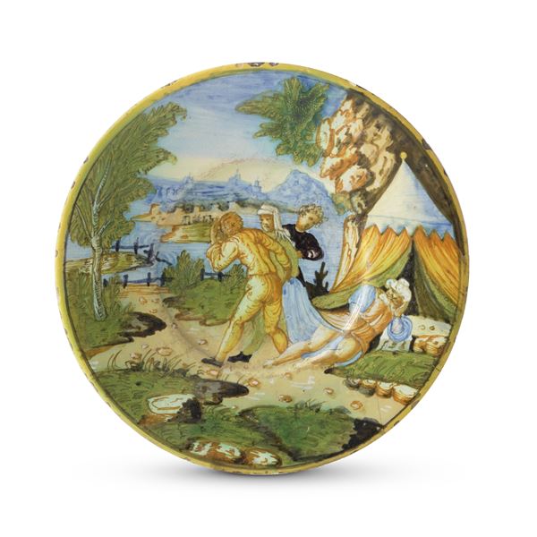 Piatto Urbino, terzo quarto del XVI secolo 