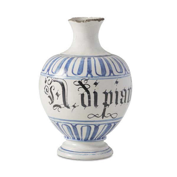 Bottiglia apotecaria Italia Settentrionale, probabilmente Veneto, XVIII secolo 