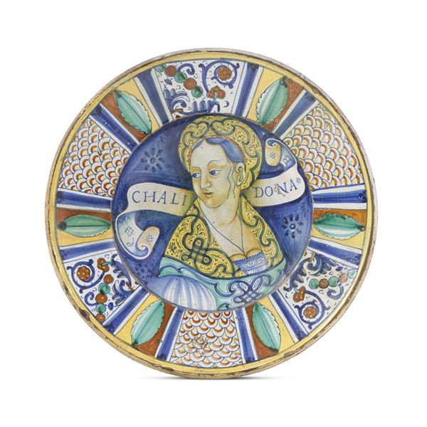 Grande piatto Deruta, prima metà del XVI secolo 