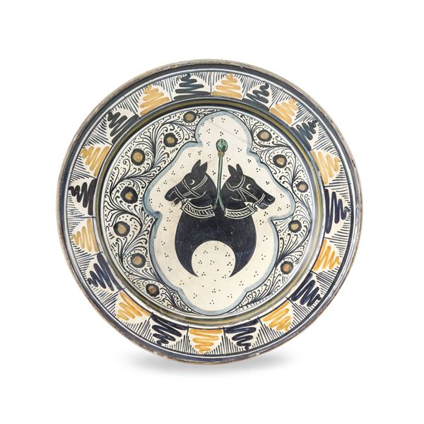 Piatto Umbria, fine XV secolo 