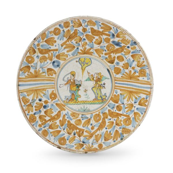 Grande piatto Deruta, XVII secolo 