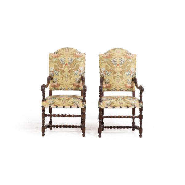 Coppia di poltrone, XIX secolo