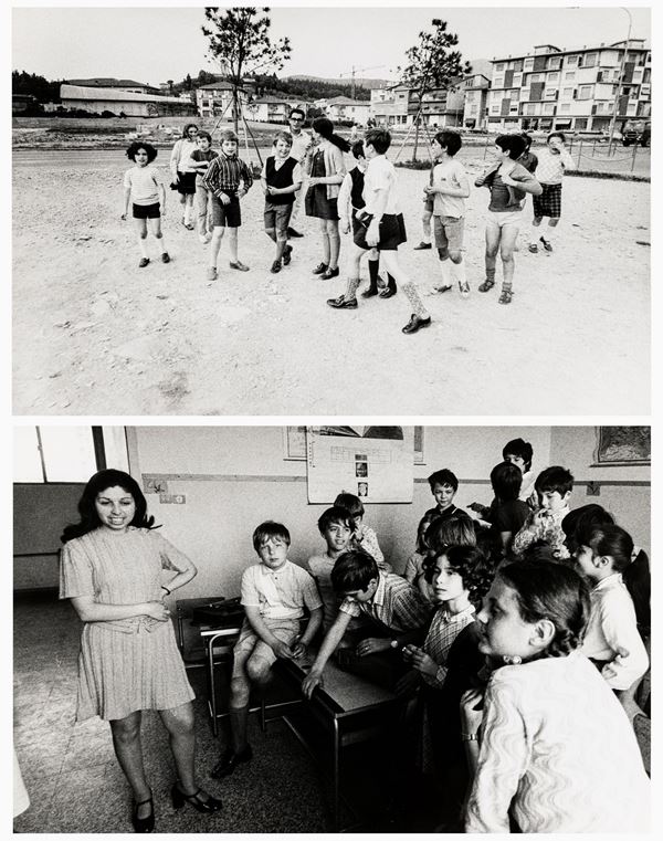 Mario Dondero - lotto di due fotografie Senza titolo (manifestazioni politiche)