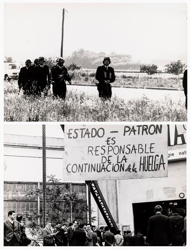 lotto di due fotografie Senza titolo (Manifestazioni politiche)