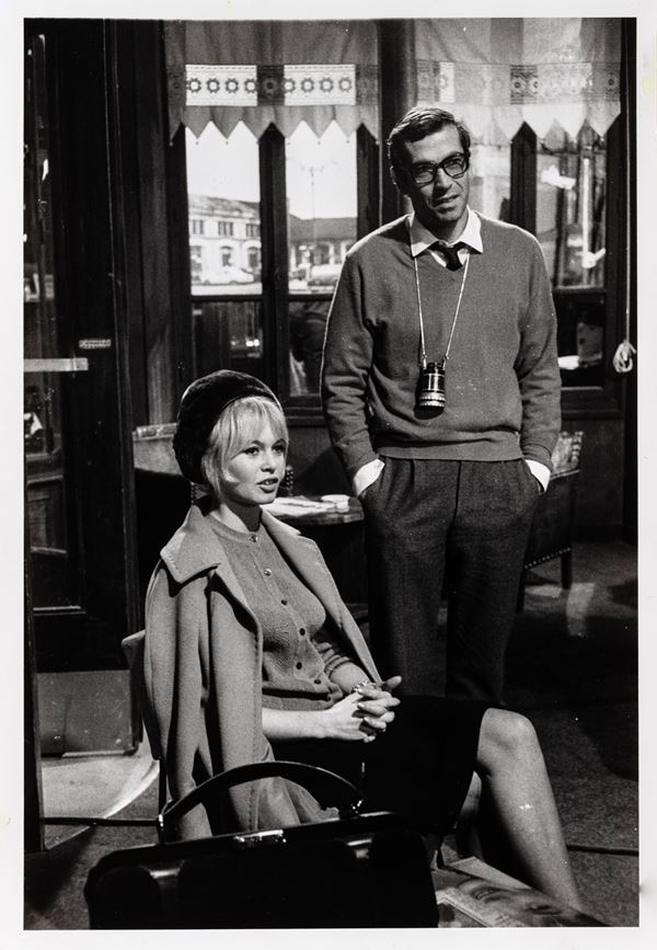 Brigitte Bardot e Roger Vadim, scena dal film 'Il riposo del guerriero'<BR>