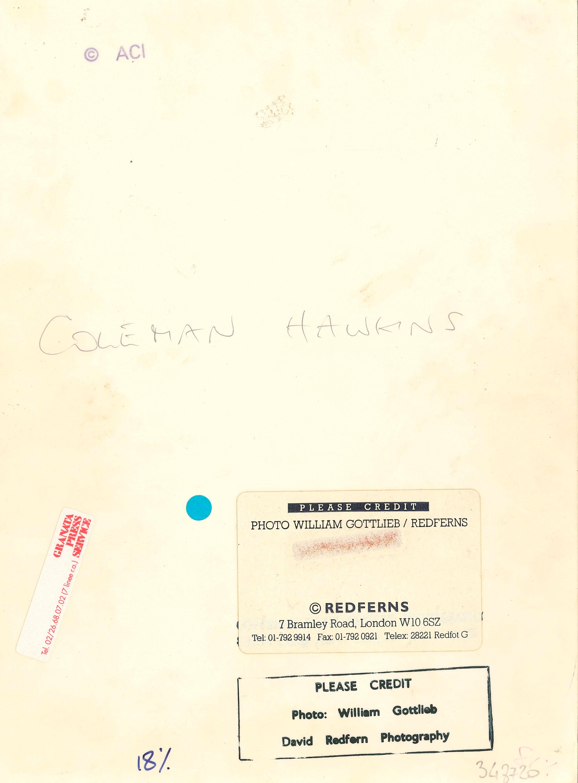 Coleman Hawkins presso Spotlite Club, New York