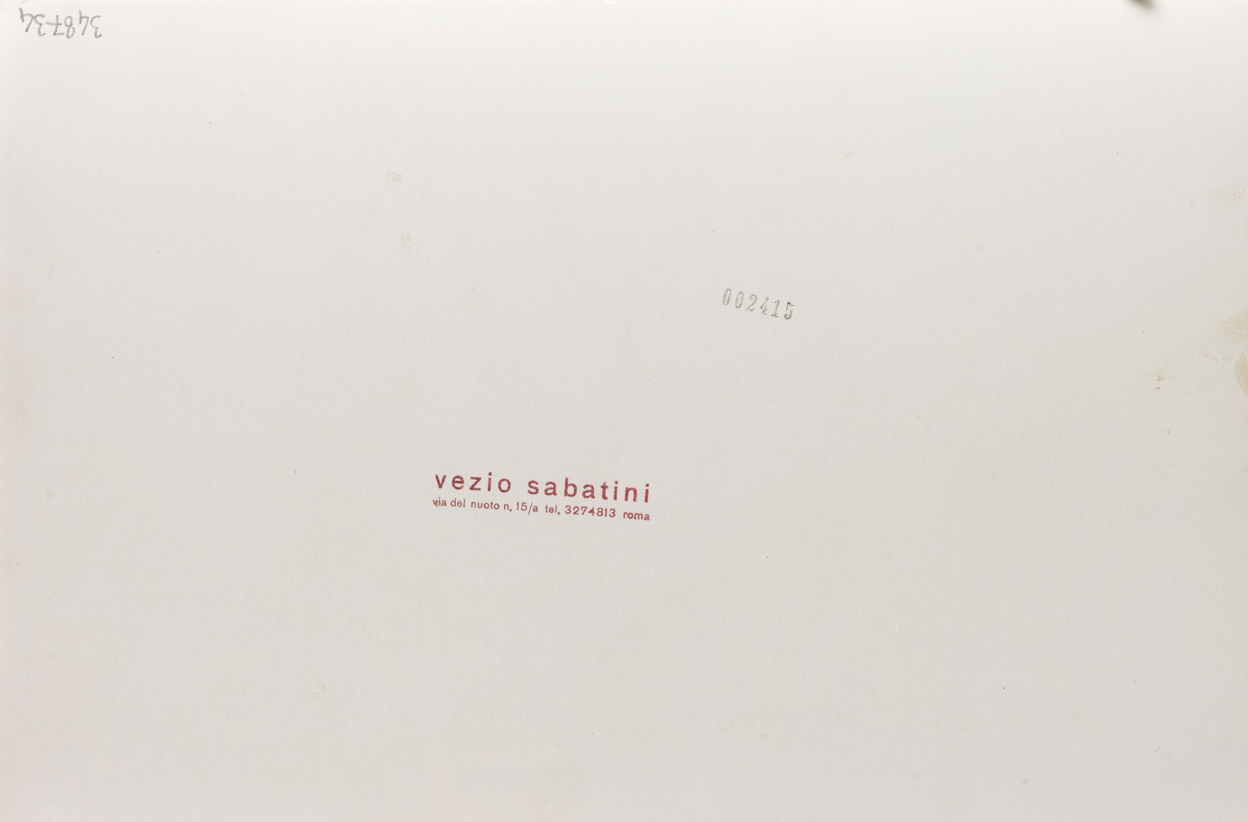 Vezio Sabatini - Senza titolo (Poliziotti in tenuta antisommossa), stampa alla gelatina ai sali d...