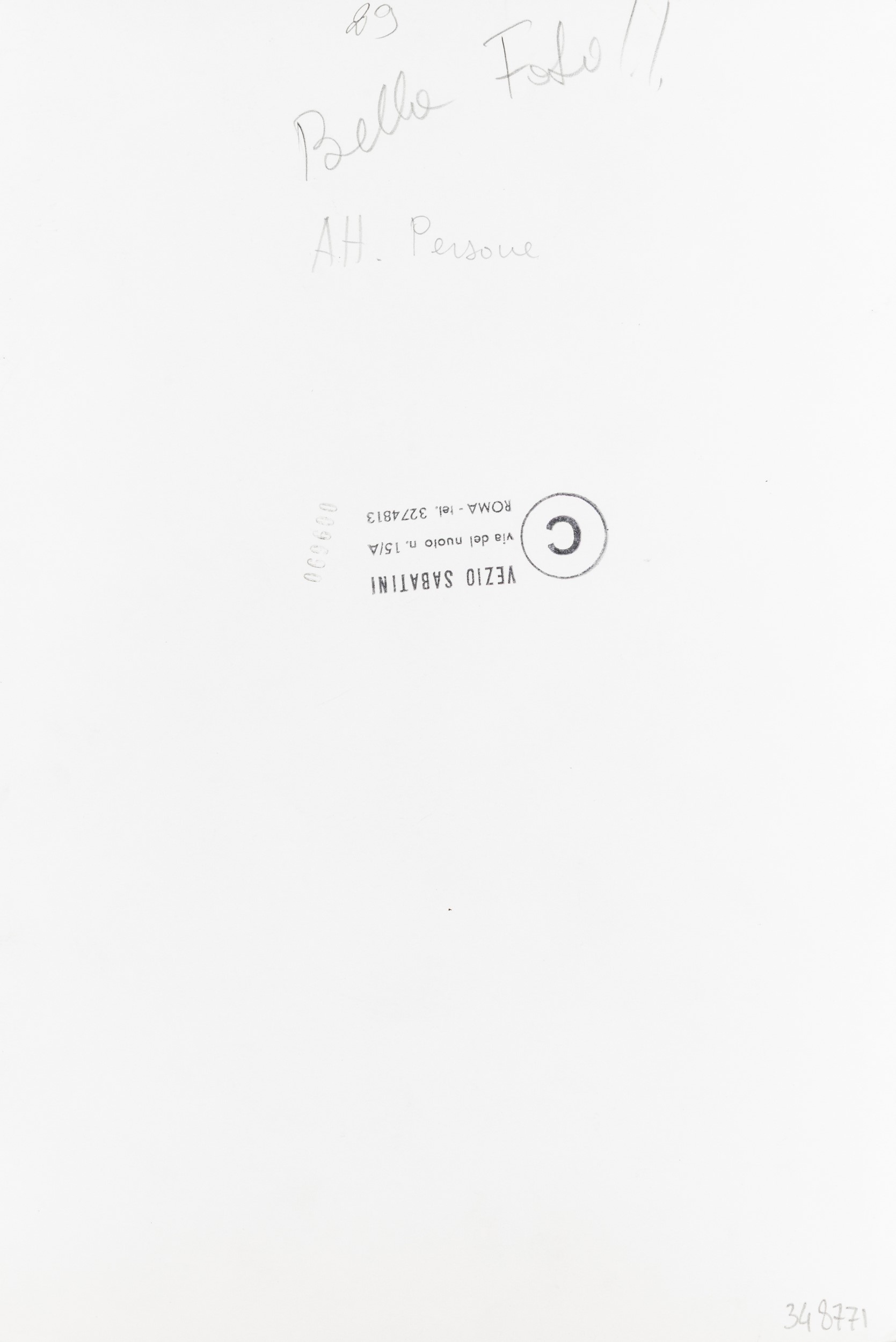 Senza titolo (Uomo su scalinata)