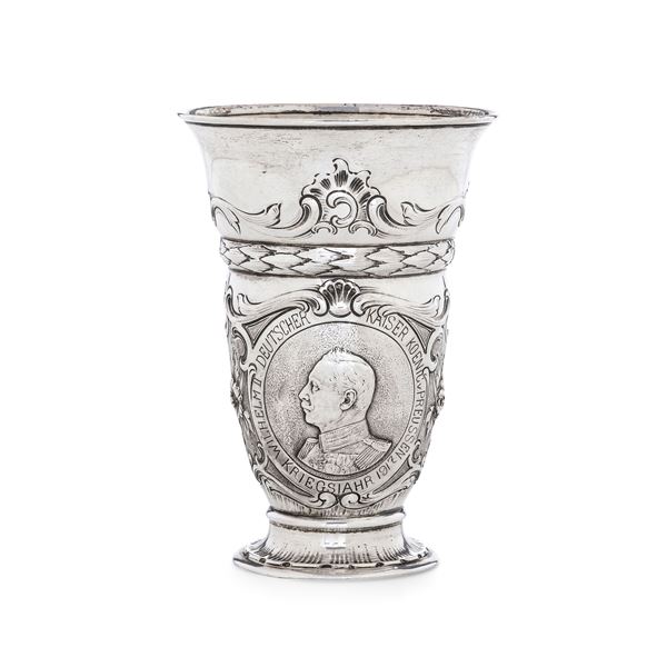 Coppa celebrativa. Argenteria artistica tedesca, inizi del XX secolo