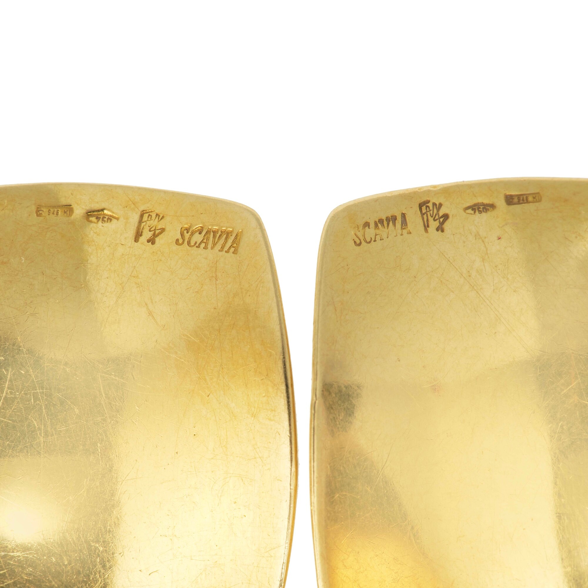 Scavia, Orecchini in oro giallo 750