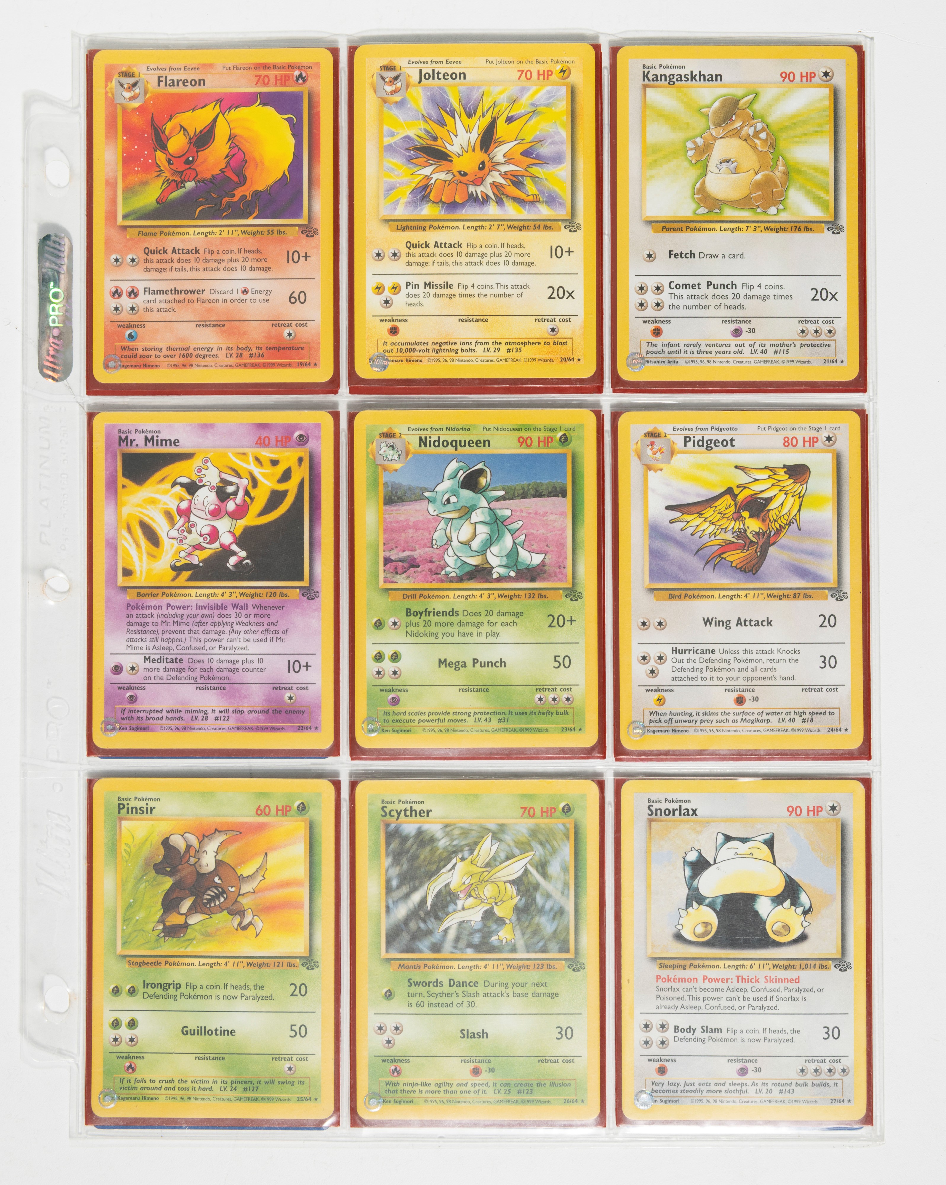 Ken Sugimori & Mitsuhiro Arita - Pokemon - Set Jungle Unlimited Uk.