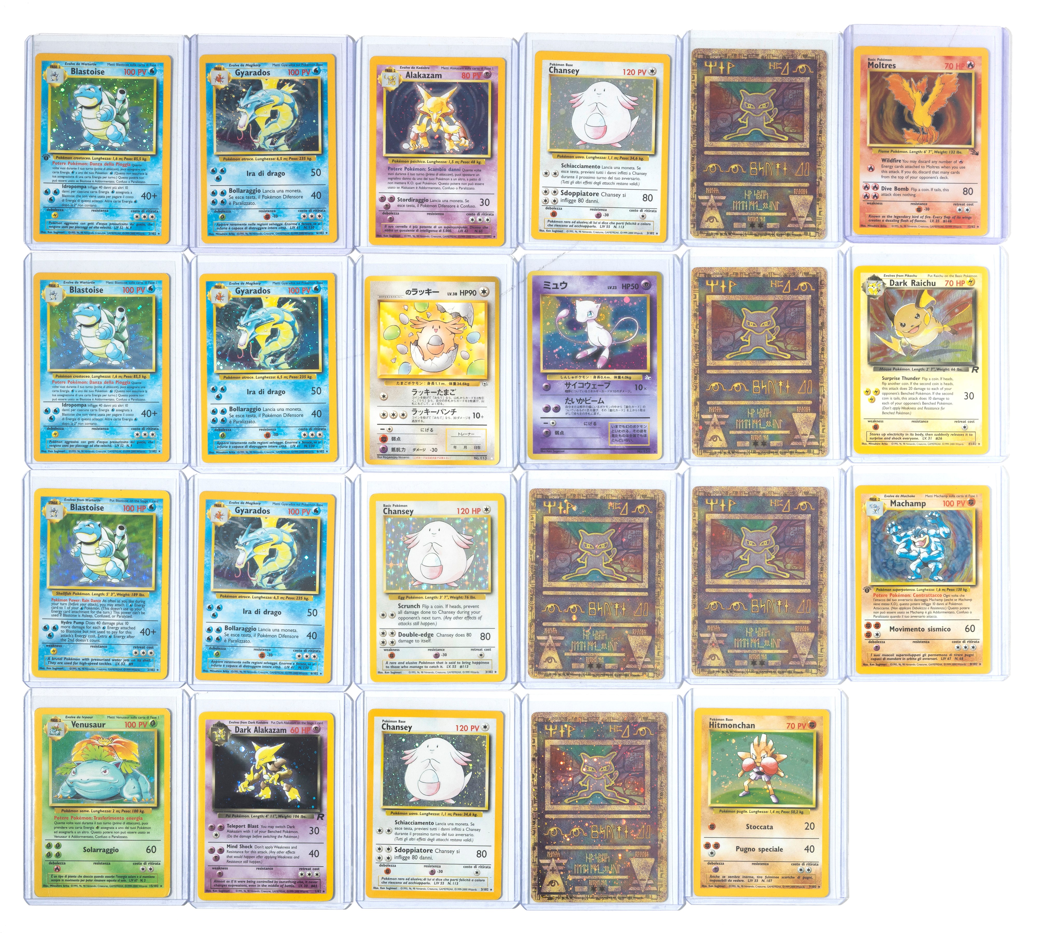 Artisti Vari - Lotto Misto di N.23 Carte Rare Sfuse Pokemon 1996-2000, Mixed Set Holo di 23 Carte...
