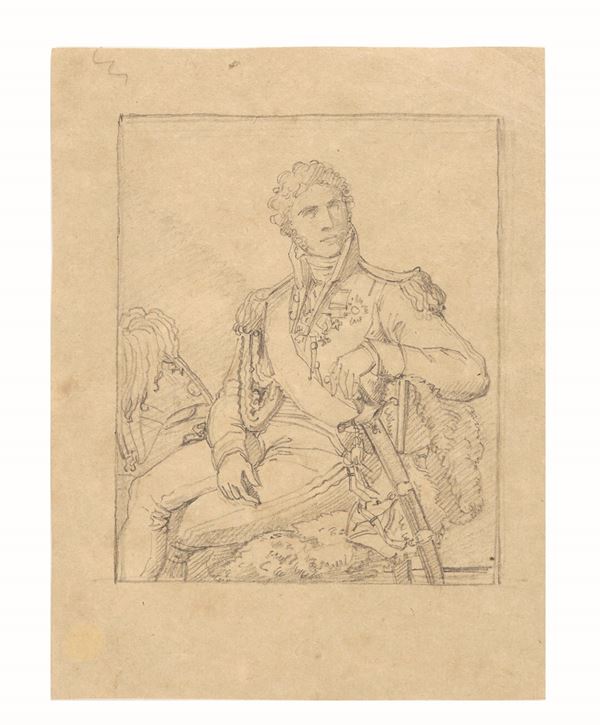 Scuola francese del XIX secolo Ritratto di ufficiale