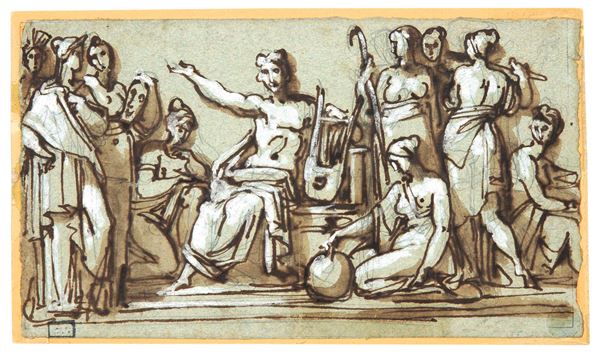 Scuola dell'inizio del XIX secolo Apollo e le muse