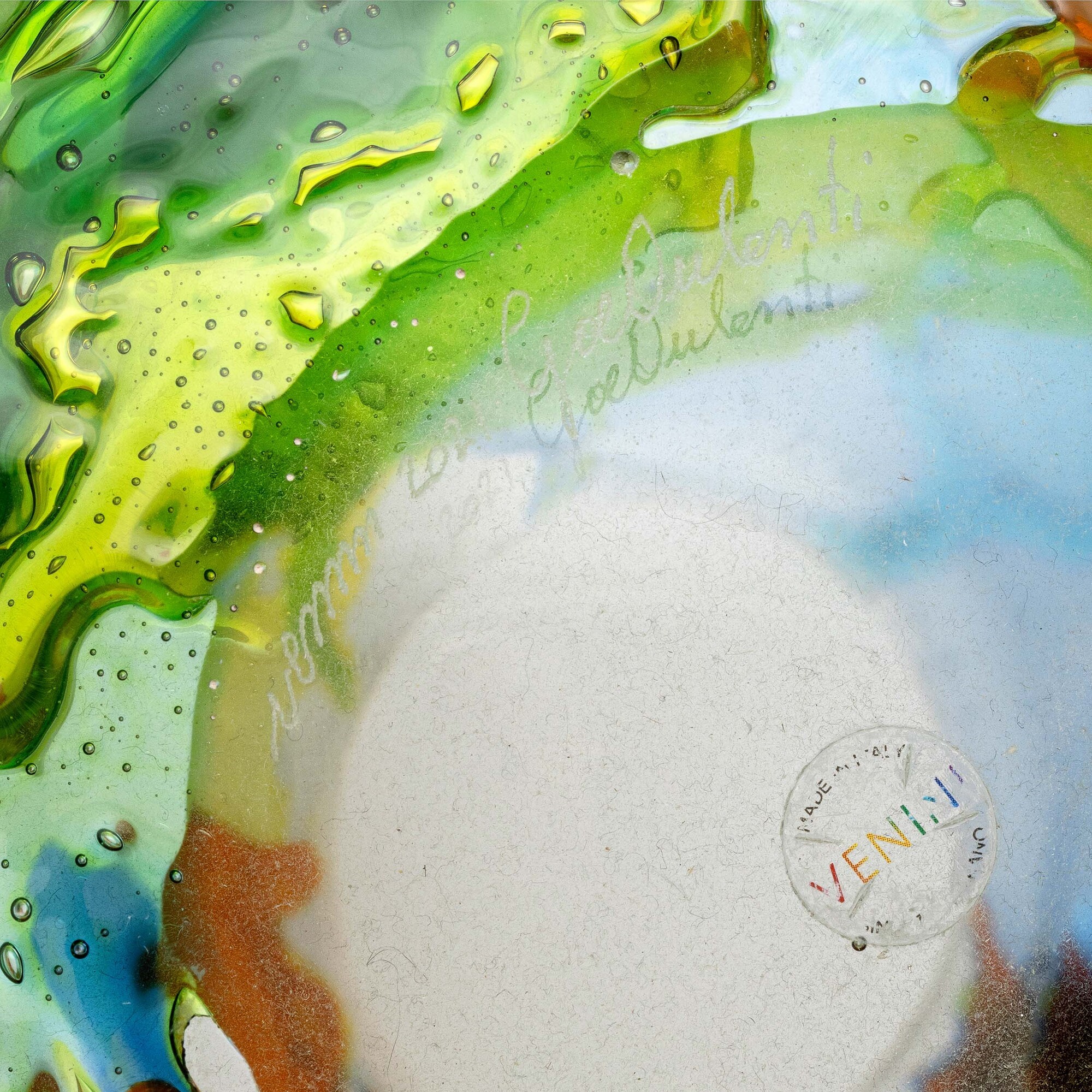 Gae Aulenti - Vaso Geacolor in vetro soffiato policromo (Murano, 2021)