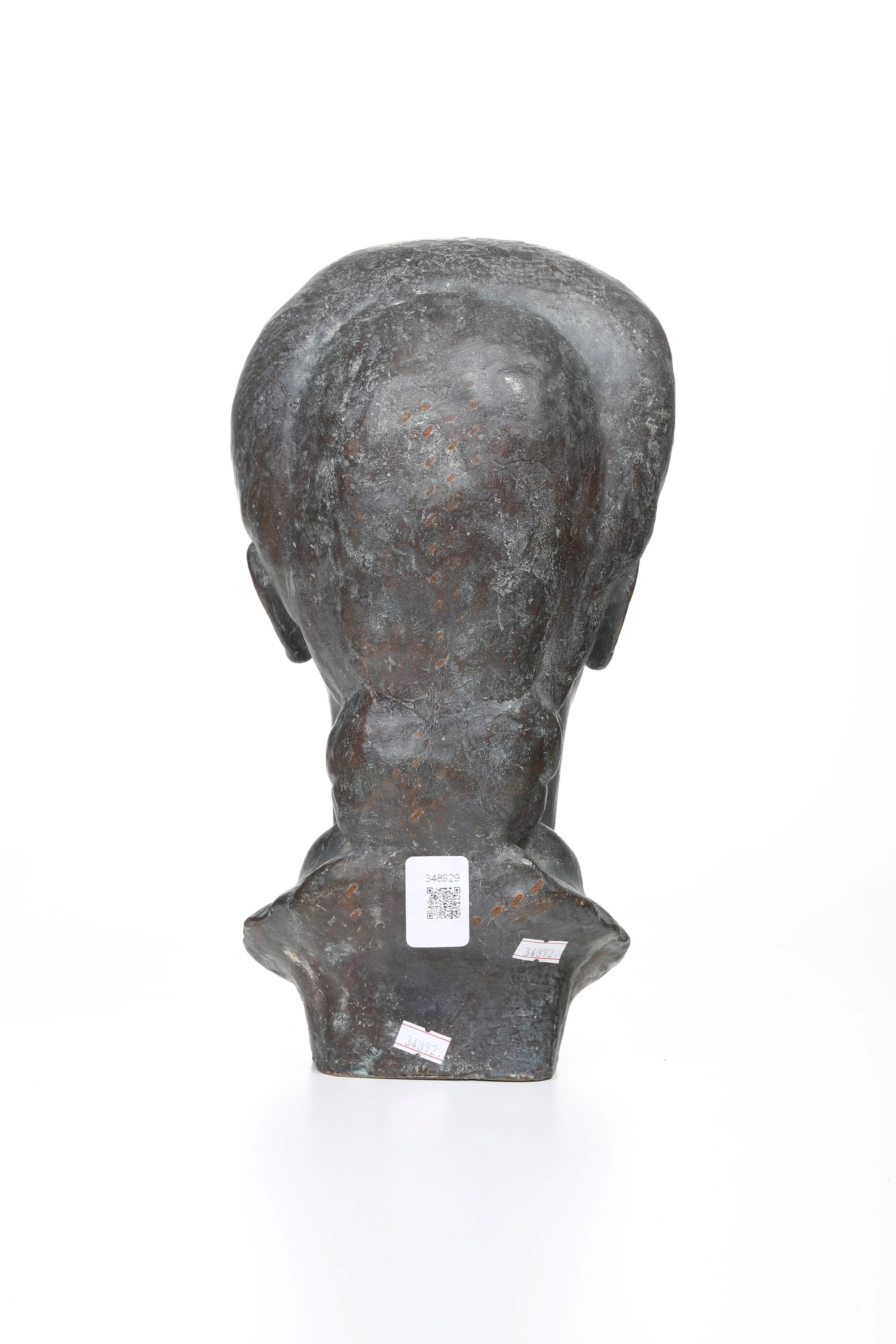 Oddo Aliventi - Testa femminile in bronzo fuso e patinato