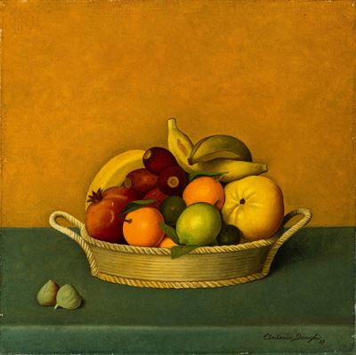 Frutta, olio su tela