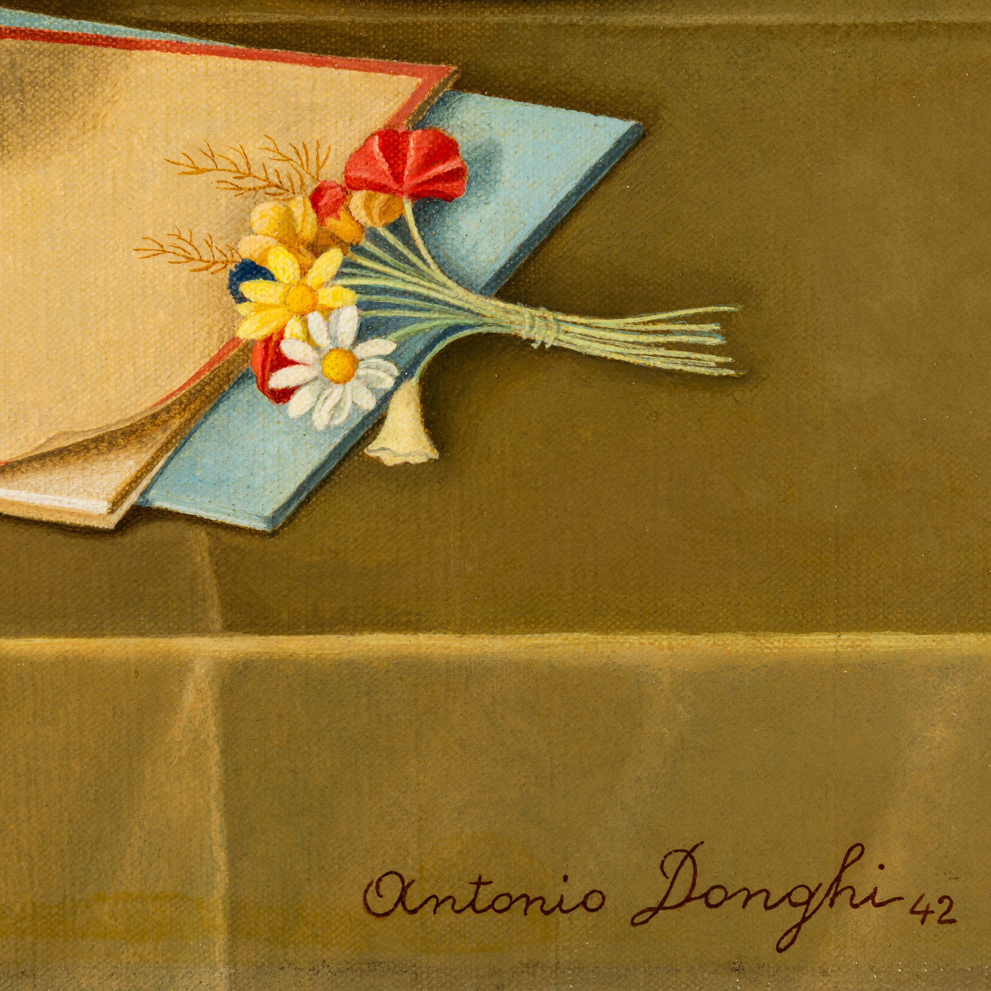 Antonio Donghi - Strumenti musicali, olio su tela