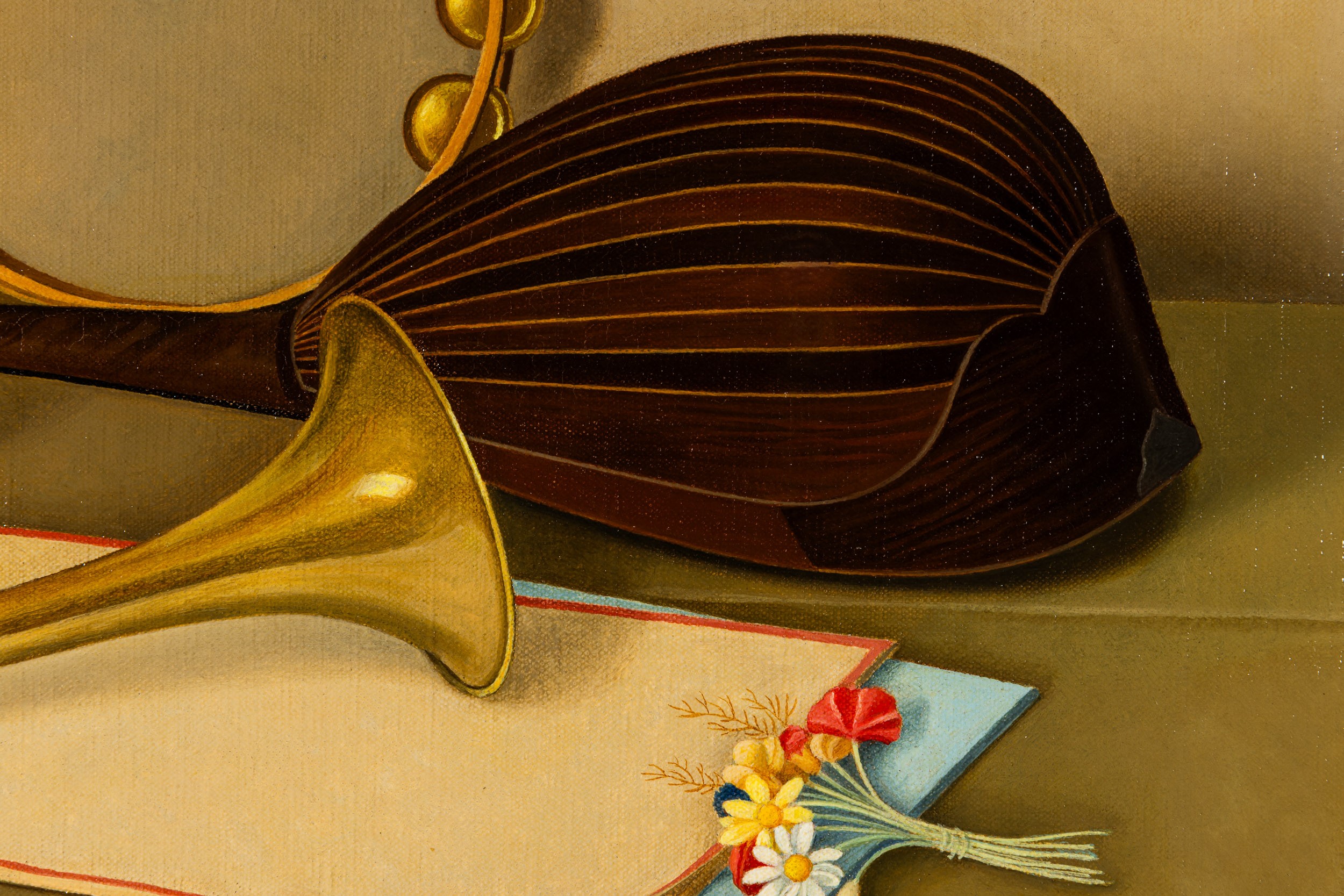 Antonio Donghi - Strumenti musicali, olio su tela