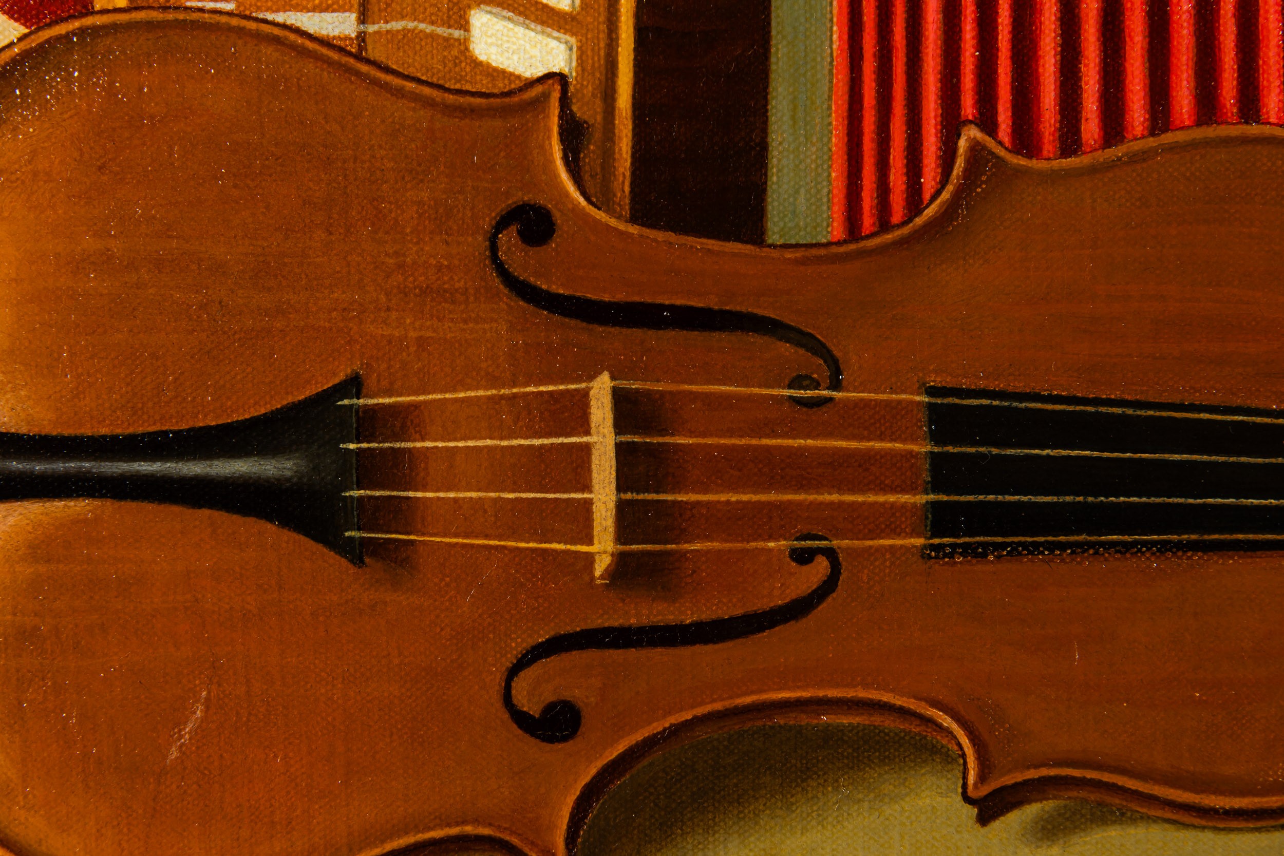 Antonio Donghi - Strumenti musicali, olio su tela