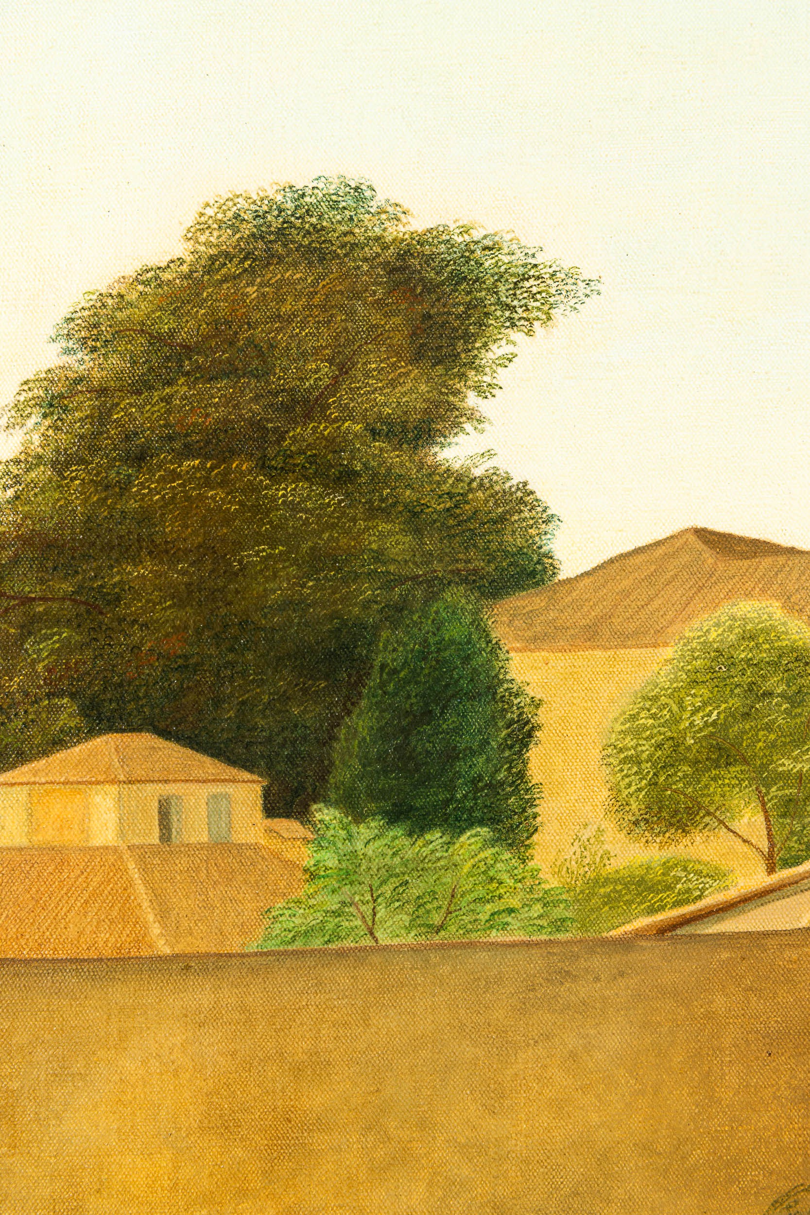 Antonio Donghi - Paesaggio romano, olio su tela