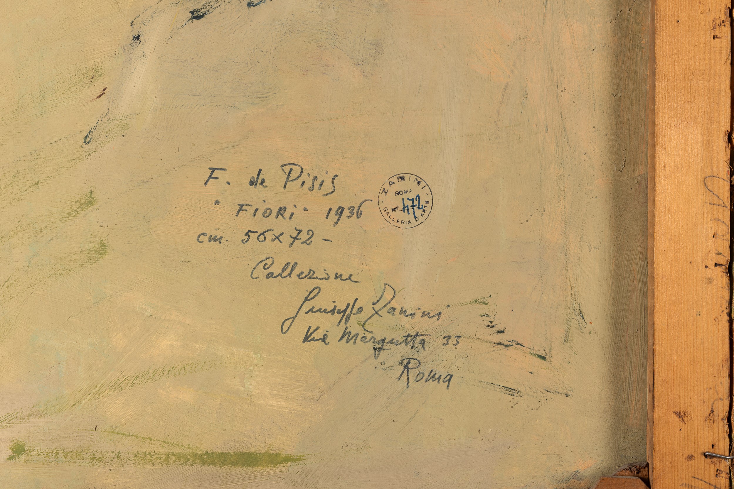 Filippo De Pisis - Fiori, olio su tela