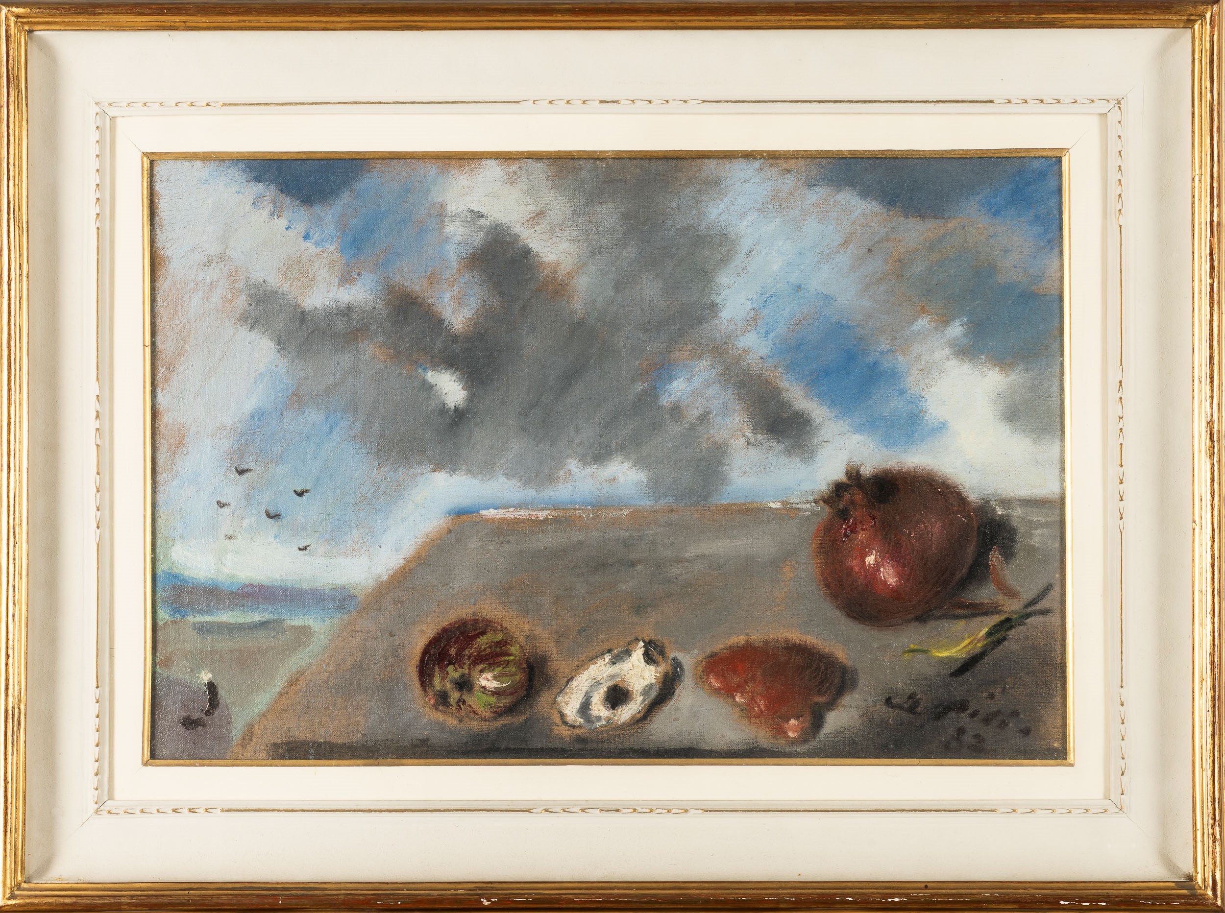 Filippo De Pisis - Natura morta marina, olio su tela