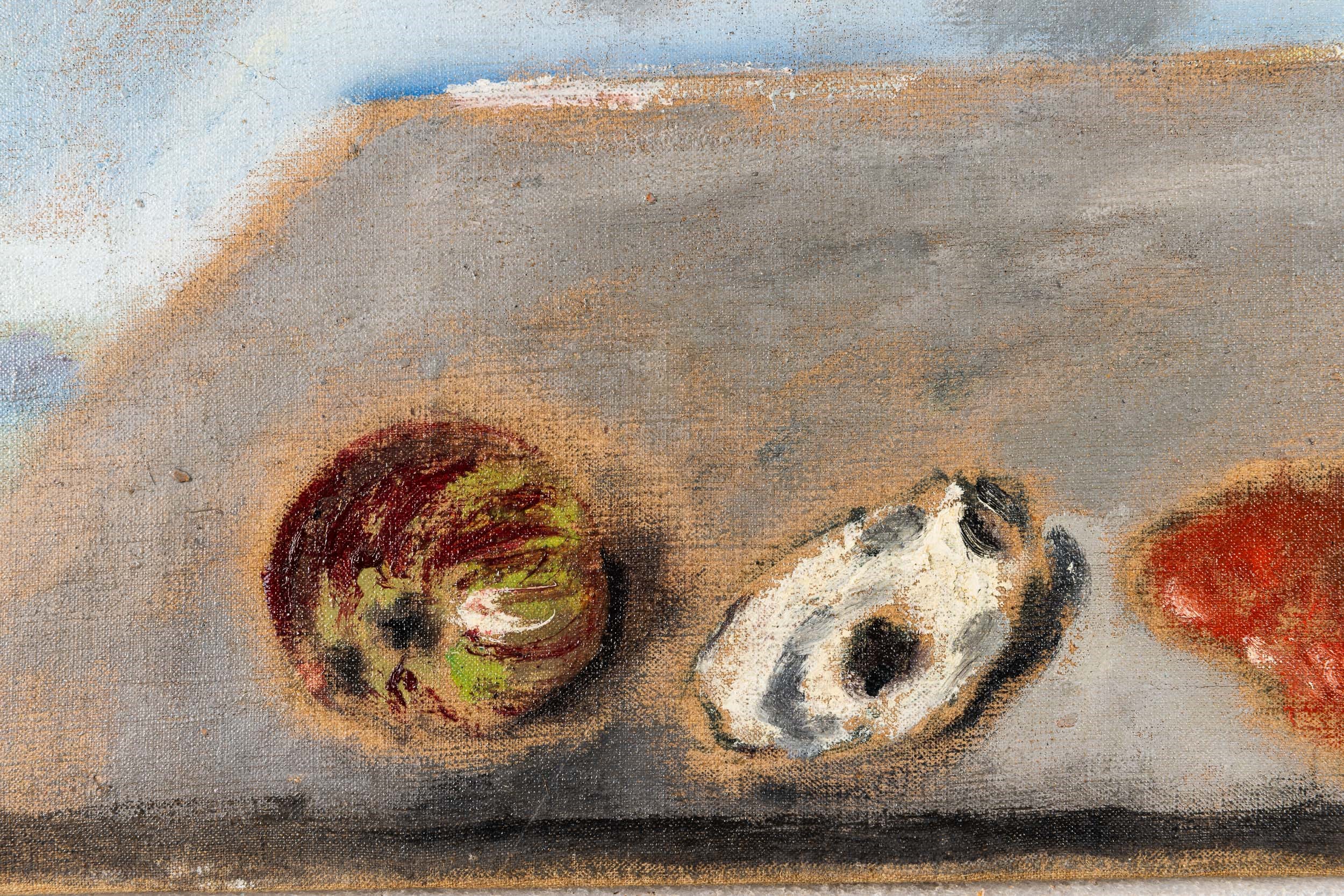 Filippo De Pisis - Natura morta marina, olio su tela