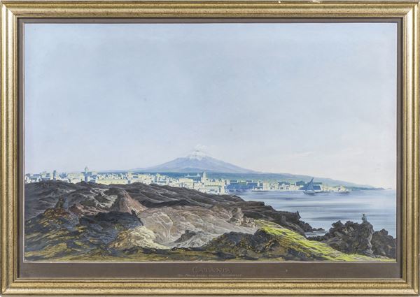 Veduta di Catania presa dalla parte meridionale