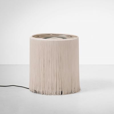Lampada da tavolo mod. 597, alluminio e nylon