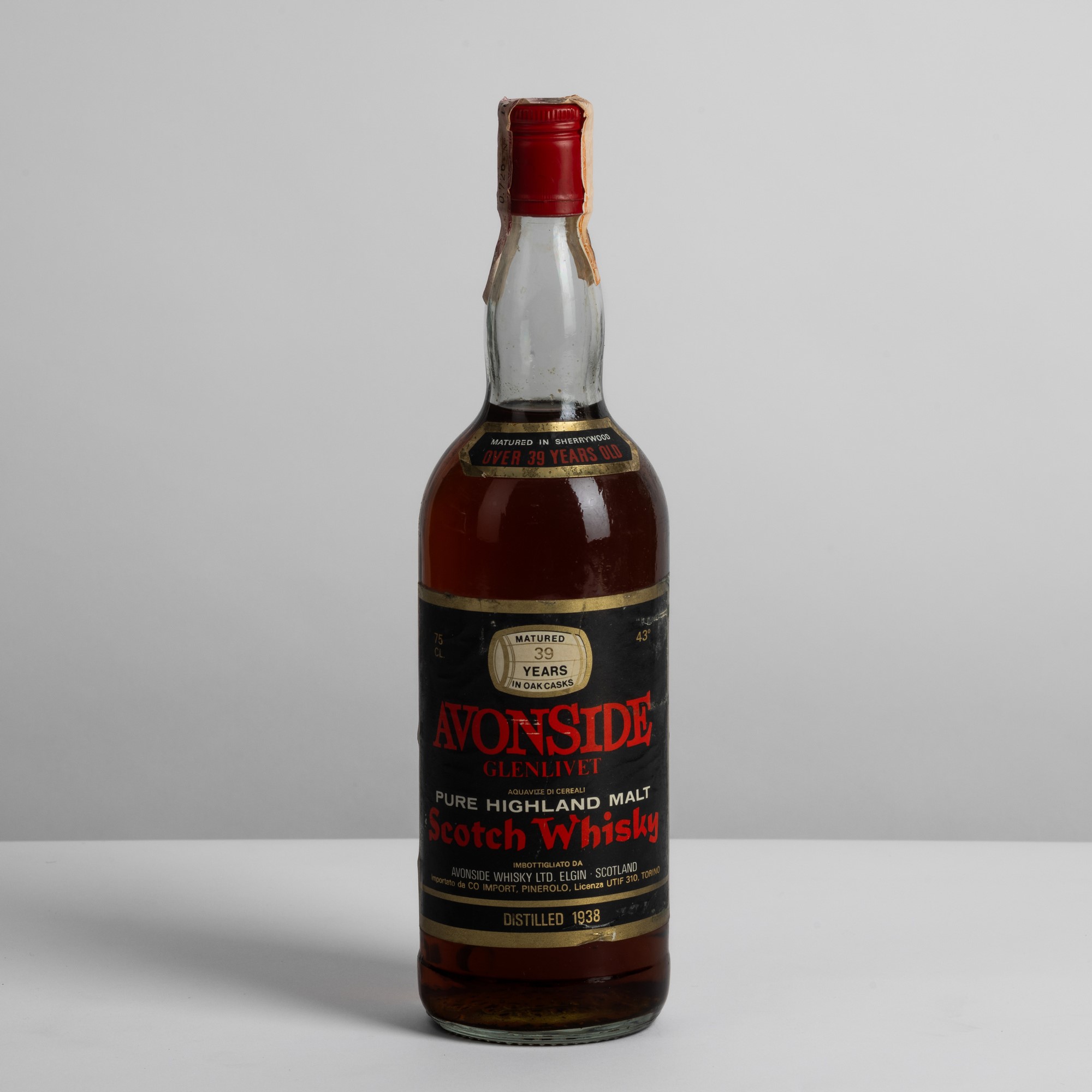 Glenlivet, Avonside 39 Years Old 1938, Malt Scotch Whisky, 43% Vol, 75cl